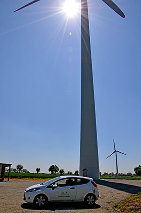 Etudes de sols parc éolien par le département EnR d'Alios